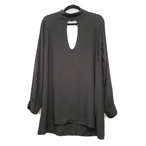 𝅺for Love & Lemons Tunic Top Low Back Long Sleeve Black Small - Picture 1 of 9